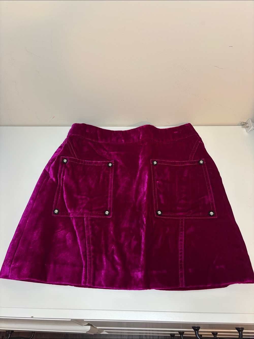Opening Ceremony Velvet Skirt